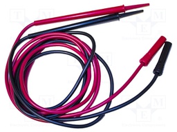 Set of test leads; Urated: 1kV; Inom: 30A; Len: 1.2m; insulated