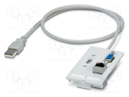 Front plate, 480 Mbps, CAT5e