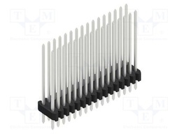 Connector: pin strips; pin header; male; PIN: 32; 1.27mm; THT; 2x16