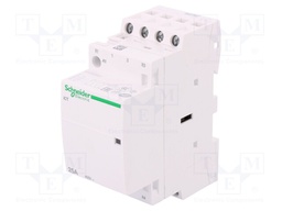 Contactor: 4-pole installation; NC x2 + NO x2; 230÷240VAC; 25A