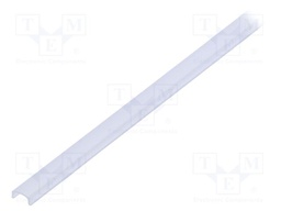 Cover for LED profiles; white; 1m; Application: PEN8; V: I; push-in