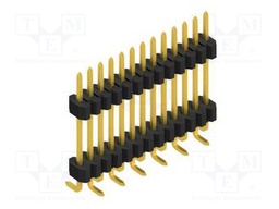 Connector: pin strips; pin header; male; PIN: 13; 1.27mm; SMT; 1x13