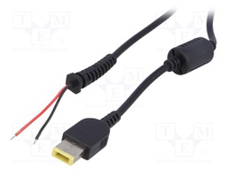 Cable; wires,Slim Tip; straight; 0.5mm2; black; 1.2m