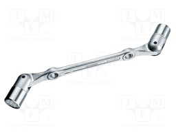 Wrench; socket spanner,with joint; 13mm,17mm; Plating: chromium