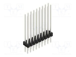 Connector: pin strips; pin header; male; PIN: 18; 2.54mm; THT; 2x9