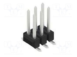 Connector: pin strips; pin header; male; PIN: 6; 2.54mm; SMT; 2x3