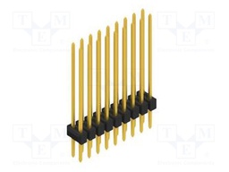 Connector: pin strips; pin header; male; PIN: 18; 2.54mm; THT; 2x9