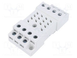 Socket; PIN: 14; 10A; 250VAC; Mounting: DIN; Leads: screw terminals