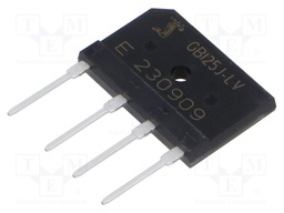 Bridge rectifier: single-phase; Urmax: 600V; If: 25A; Ifsm: 325A