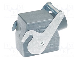 Enclosure: for Han connectors; Han; size 32A (2 x 16A); angled