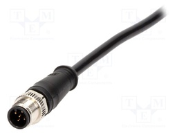 Cable: for sensors/automation; PIN: 5; M12-M12; 5m; plug; plug; 60V