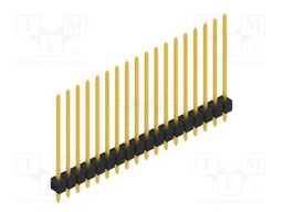 Connector: pin strips; pin header; male; PIN: 18; 2.54mm; THT; 1x18