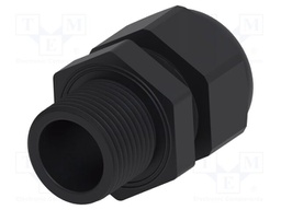 Cable gland; without nut,with long thread; M20; 1.5; IP68; black