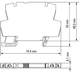 Relay: interface; SPST-NO; Ucntrl: 48÷60VDC; 500mA; 5÷48VDC; DIN