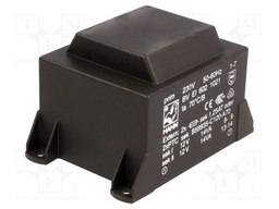 Transformer: encapsulated; 28VA; 230VAC; 12V; 12V; 1167mA; 1167mA