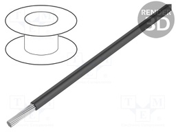 Wire; MIL-W-16878/6 (Type ET); stranded; Cu; 28AWG; dark grey