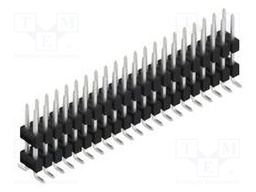 Connector: pin strips; pin header; male; PIN: 42; 2.54mm; SMT; 2x21