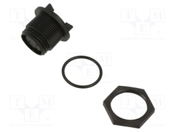 Connector: circular; socket; female; PIN: 2; w/o contacts; IP68