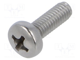 Screw; M4x12; Head: cheese head; Phillips; PH2; A2 stainless steel
