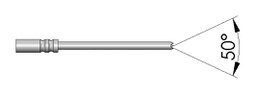 Test needle; Operational spring compression: 4.3mm; 3A; Ø: 0.5mm