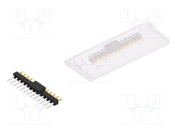 Connector: pin strips; pin header; male; PIN: 13; 2.54mm; SMT; 1x13
