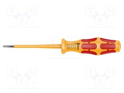 Screwdriver; insulated; slot; 2,5x0,4mm; Blade length: 80mm
