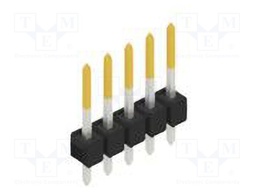 Connector: pin strips; pin header; male; PIN: 5; 2.54mm; THT; 1x5