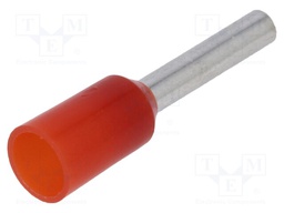 Bootlace ferrule; insulated; copper; Insulation: polyamide; 1mm2