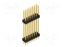 Connector: pin strips; pin header; male; PIN: 14; 2.54mm; THT; 2x7