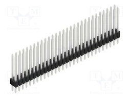 Connector: pin strips; pin header; male; PIN: 58; 1.27mm; THT; 2x29