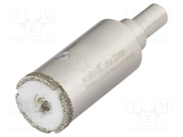 Diamond hole saw; for glaze,for PCB; 25mm; Man.series: CERAMIC