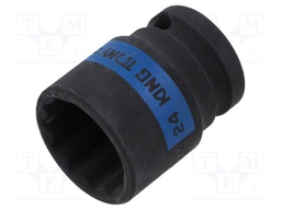 Wrench; socket spanner,impact; 1/2"; short