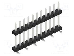 Connector: pin strips; pin header; male; PIN: 11; 2mm; SMT; 1x11