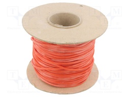 Insulating tube; Mat: silicone; red; Øint: 3mm; Wall thick: 0.4mm