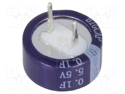 Capacitor: electrolytic; backup capacitor,supercapacitor; THT