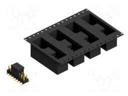 Connector: pin strips; pin header; male; PIN: 16; 2.54mm; SMT; 2x8