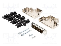 D-Sub; PIN: 25; plug; male; stamped and formed contacts; soldering