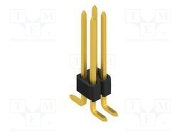 Connector: pin strips; pin header; male; PIN: 4; 1.27mm; SMT; 2x2
