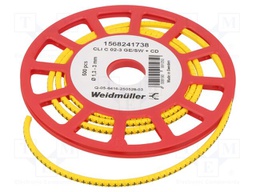 Markers for cables and wires; 1.3÷3mm; PVC; yellow; leaded