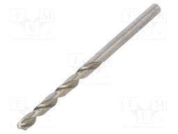 Drill bit; for metal; Ø: 4mm; Overall len: 75mm; HSS; 1pcs.