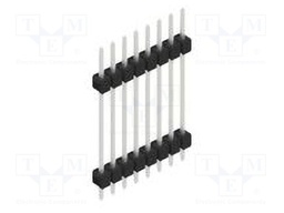 Connector: pin strips; pin header; male; PIN: 8; 2.54mm; THT; 1x8