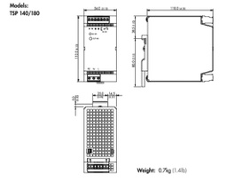 Power supply: switched-mode; 144W; 12VDC; 12÷14VDC; 12A; OUT: 1
