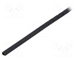 Spiral wrapping; ØBundle : 5÷20mm; PE-FR,polyetylene; black