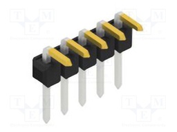 Connector: pin strips; pin header; male; PIN: 5; 2.54mm; THT; 1x5