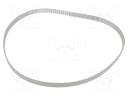 Timing belt; T5; W: 12mm; H: 2.2mm; Lw: 725mm; Tooth height: 1.2mm