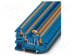 Splice terminal: rail; PTV; 20A; 400V; push-in; PA; L: 45.7mm