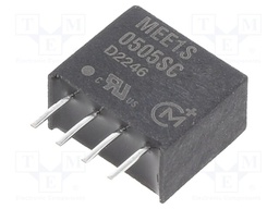 Isolated Board Mount DC/DC Converter, 1kV Isolation, ITE, 1 Output, 1 W, 5 V, 200 mA