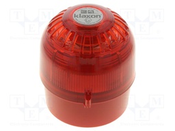 Signaller: lighting-sound; 24VDC; LED; red; IP66; Ø102x105mm; 105dB