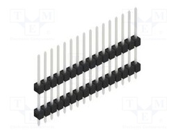 Connector: pin strips; pin header; male; PIN: 16; 2.54mm; THT; 1x16