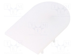 Cap for LED profiles; milky; PMMA; Application: VARIO30-02; V: D9